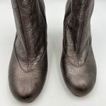 Taryn Rose Taryn by Metallic Leather Booties Heel Ankle Boots Photo 1