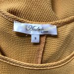 Andree by Unit ANDREE Flutter Sleeve Mustard Yellow Tie Front Top SMALL Photo 3