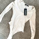 Boohoo NWT  Cream Bodysuit Photo 0