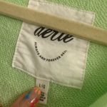 Aerie  Crew Spring Fling Pleated Oversized Sleeve Real Fleece Sweatshirt - size L Photo 4