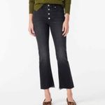 J.Crew NWT 9" Billie Denim Boot Crop Black Charcoal Button Fly Jeans Size 26 Photo 8