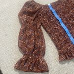 I.N. San Francisco  Floral Smocked Top in Brown Photo 11