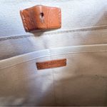 Madewell  Leather Mini Transport Tote Woven Handles Tan (No Strap) Photo 7