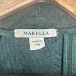 MARELLA Green Asymmetrical Zip Mohair Blend Cardigan Jacket Size Large Photo 3