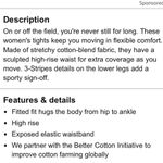 Adidas Blue & White Athletic Sport Legging Pants M Photo 8