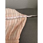 Splendid Collection Peach & Beige Sleeveless Drawstring Maxi Sundress Dress S Photo 10