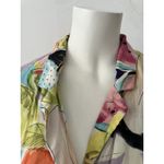 ZARA  Fruit Theme Printed Short Sleeve Button Down Slouchy Cropped Blouse Size S Photo 6