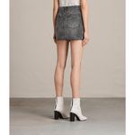 All Saints Betty Dark Gray Mini Denim Skirt 0 Photo 9