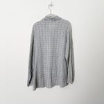 Habitat [] Gray Rainbow Thread Crinkled Lagenlook Button Down Shirt Size Medium M Photo 1