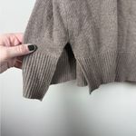 Ralph Lauren Lauren  Lambswool/Cashmere Blend Brown Poncho Cut Turtleneck Sweater Photo 2
