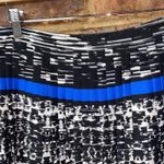 Vince Camuto Black White Blue Pleated Mini Skirt Women's Size 2 Photo 1