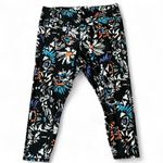 Under Armour  Floral Print Compression Leggings Black Blue Orange Purple 3X Photo 1