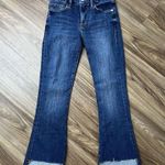 Frame  Size 25 Jeans Le Crop Mini Boot High Rise In Orlena Blue Raw Hem Women's Photo 3