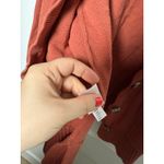 Loft  Orange Rust Burnt Orange Oversized Button Slouchy Cardigan Sweater MED Photo 5