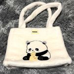 Panda Bear 🐼 Kawaii Fluffy Tote Hang Bag Photo 1