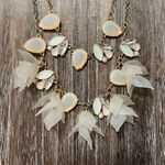 Womens Necklace Elegant Double Strand Shell with Crystal Accents Pink Photo 6