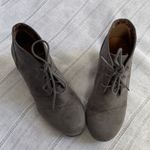 Soda  City soft gray Oxford laces booties.* Photo 8