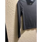 Nike  Black Long Sleeve Top Woman’s Size XS FLAWED-Spots Photo 2