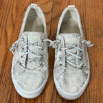 Sperry  women's Crest Vibe sneakers in a metallic silver‎ size 8 Photo 0