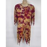 Mystery Design Dress Womens Small Pink Tan Tie Dye Fairy Pixie Boho Festival Photo 8