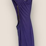 We Wore What WhoWhatWear | Gold & Purple Cutout Ruched Dress | Size L Photo 7