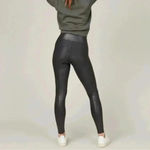 Spanx  Faux Leather Black Leggings Women’s Size S petite Photo 1