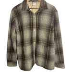The North Face  Valley Twill Plaid Shacket | Misty Sage Utility Jacket Women’s M Photo 0