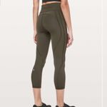 Lululemon Time To Sweat Crop 23" in Dark Olive Size 4 W6AWSS Photo 7
