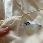 Zara Striped Knot Front Long Tunic Tank Cami White Size XS Photo 6