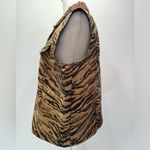 Coldwater Creek  Vest Animal Stripes Lightweight Tapestry Jacquard Mobwife Photo 3