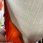 R&K Originals stretch cotton multi color dress size 8 Orange Photo 11