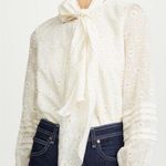 Tory Burch  | Hayden Tie Neck Blouse In Daisy Photo 0