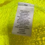 Abound  long sleeve cropped knit sweater, highlighter‎ yellow, size XXS Photo 4