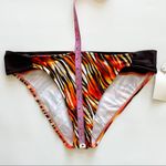 Sunsets Brown Orange White Red Fire Side Shirred Pant Bikini Bottoms NWT NOS XL Photo 6