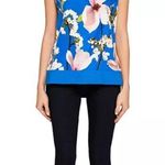 Ted Baker Harmony Floral Mix Media Sleeveless Sweater Blue Photo 0