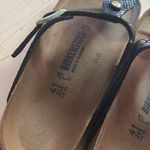 Birkenstock  Gizeh Metallic Crocodile Print Sandals | Women’s Size 41 Photo 4