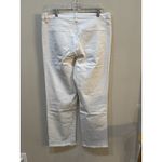Eileen Fisher  Garment-Dyed Organic Cotton‎ Denim Cropped Jean White Size Medium Photo 2