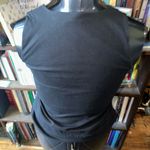 Madewell  XS black minimalist elevated basic v-neck top Photo 1