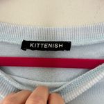 Kittenish  Frost Yourself Baby Blue Pullover Crewneck Boat Neck size Medium Photo 3