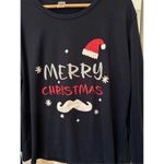 Merry Christmas XL Long Sleeve‎ T Shirt Blue Photo 1