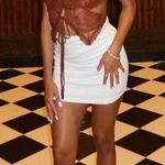 Brown Halter Butterfly style Top  Photo 0