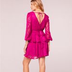 Band of the Free Hot Pink Long Sleeve Tiered Dress NWT Size M Size M Photo 9