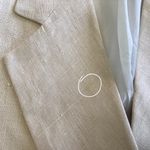 Vintage International Scene Linen Blazer White Size 6 Photo 2