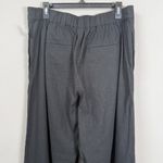 Vince  Linen Wide Leg Pull On Trousers Womens Large Black Career Professional NWT Photo 9