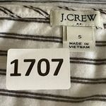 J.Crew  Black White Stripes Cold Shoulder Round Neck Short Sleeves Tshirt S #1707 Photo 10