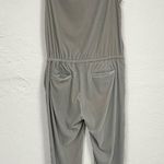 Wildfang Grey Velvet Sleeveless Casual Jumpsuit Casual Womens S Fall Gray Casual Photo 11