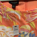 Talbots  women’s Textured Fruit & Flowers Sleeveless Shift Dress size 2 Photo 2