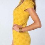 Free People Yellow Daisy Godet Lace Slip Dress Size XS Photo 3
