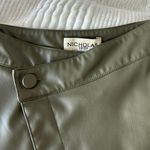 Nicholas Leather Skirt Green Size 0 Photo 1