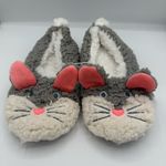 SO  Gray and White Bunny Slippers, Size Medium NWT Photo 0